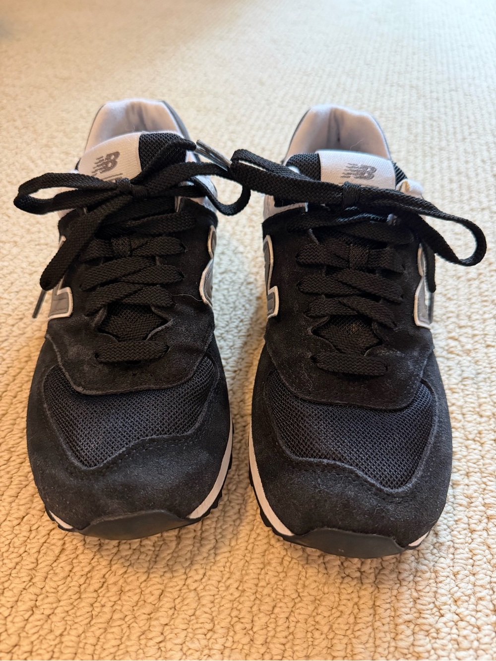 New Balance 574 Black Noir Grey U574SBG Size 8.5 - Picture 5 of 11
